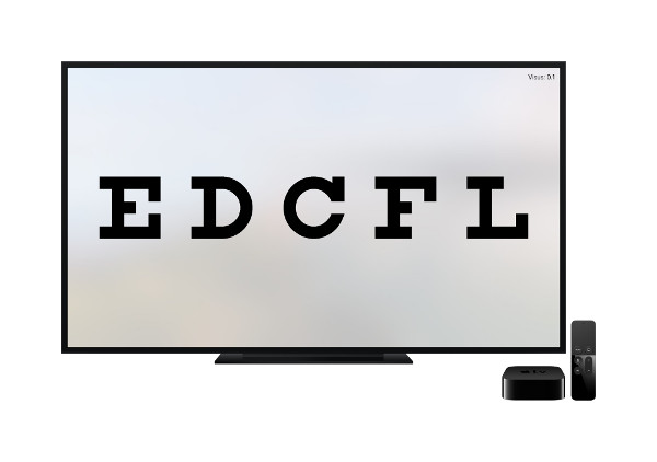 UbiVision Sehzeichen App am Apple TV